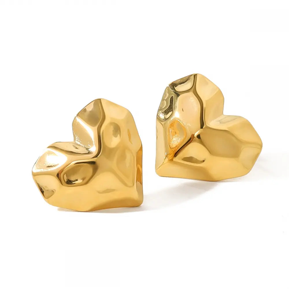 Melted Heart Studs