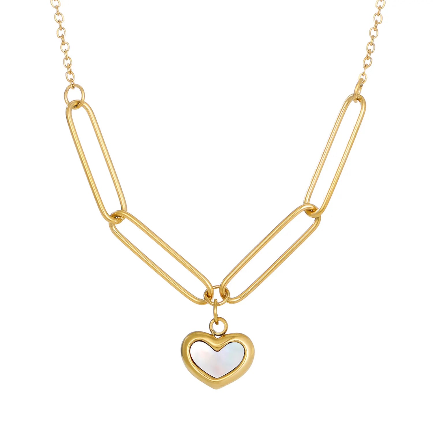 Paperclip Heart Pendant