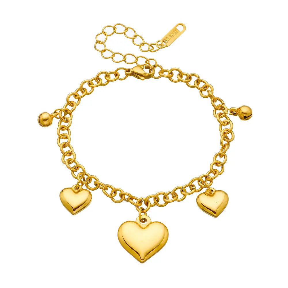 Classic Heart Charms Bracelet
